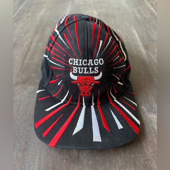 NBA Other - Vintage Chicago Bulls SnapBack Hat Cap Drew Pearson Fireworks NBA Jordan